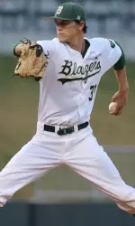 Adam Lamar picked up the win in relief over Ohio Friday at Regions Field.