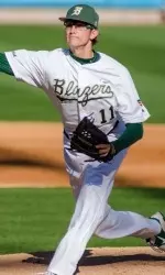 Freshman reliever Garrett Whitlock earned the win for the Blazers, registering his first career victory
