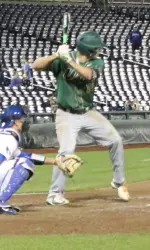 Red-shirt freshman Brewer Hicklen was 2-for-4 with a single and double Friday night.
