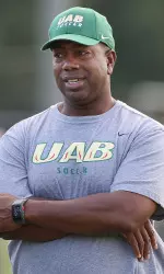 Head women's soccer coach Harold Warren enters his sixth season as the helm of the Blazers.