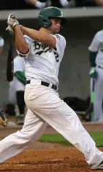 Senior Evan Peterson led the UAB offense with a 3-for-5 day at the plate, scoring two and driving in four to provide the game-tying run.