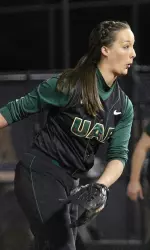 Sophomore Megan Smith earned her first victory of the season with a complete-game performance.