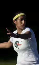 Kianoush helped the Blazers win a point in doubles.