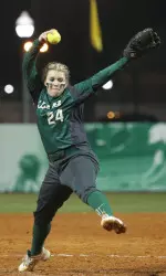 Junior Cara Goodwin leads the Blazer pitching staff with a 5.33 ERA and a 3-1 record.
