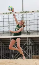 Graduate student Sara Rishell returns for her fourth season with the beach volleyball team.