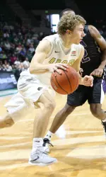 Nick Norton ranks third in Conference USA with 5.2 assists per game.