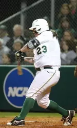 Junior Mary Warren extended her reached-base streak to 16 consecutive games.