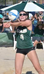 Michaela Reesor and partner Avery Hoven notched UAB's lone win on Saturday with a victory over No. 9 Georgia State.
