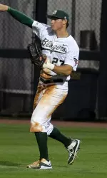 Senior outfielder Griffin Gum was 3-for-5 with a double and two RBIs Sunday against WKU.