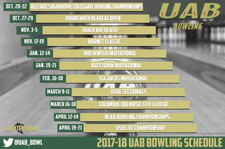 Bowling Schedule