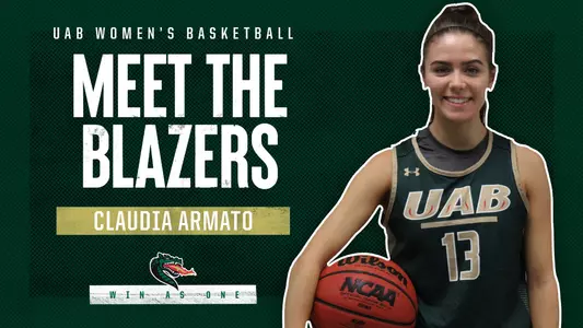 Meet the Blazers- Claudia Armato graphic