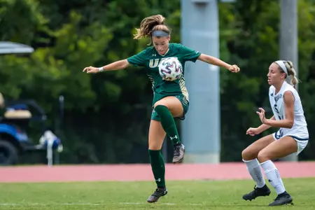 STATESBORO - AUGUST 21: Georgia Southern Women’s Soccer faces the UAB Blazers on Eagle Field at the Erk Russell Athletic Park August 21, 2022 in Statesboro, Georgia.