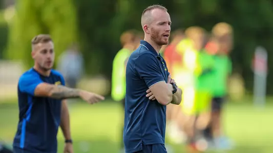 August 28, 2022 - Johnson City, Tennessee - Summers-Taylor Stadium: ETSU head coach David Lily
Image Credit: Dakota Hamilton/ETSU