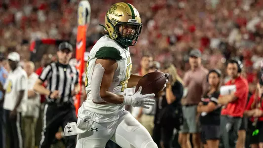 UAB tight end Bryce Damous (48) during a game against Georgia on Dooley Field at Sanford Stadium in Athens, Ga., on Saturday, Sept. 23, 2023. (photo by Rob Davis)