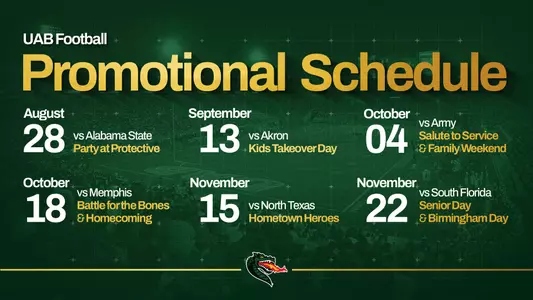 Promotional Schedule