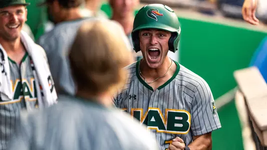 CLEARWATER, FL - May 22, 2026 - The UAB Blazers took on the Rice Owlns at BayCare Ballpark in the American Conference Baseball Tournament
No. 4 UAB was victorious in its American Conference Quarterfinal round after defeating the No. 3 Rice Owls by a score of 9-6.
Photo By Parker S. Freedman Photography