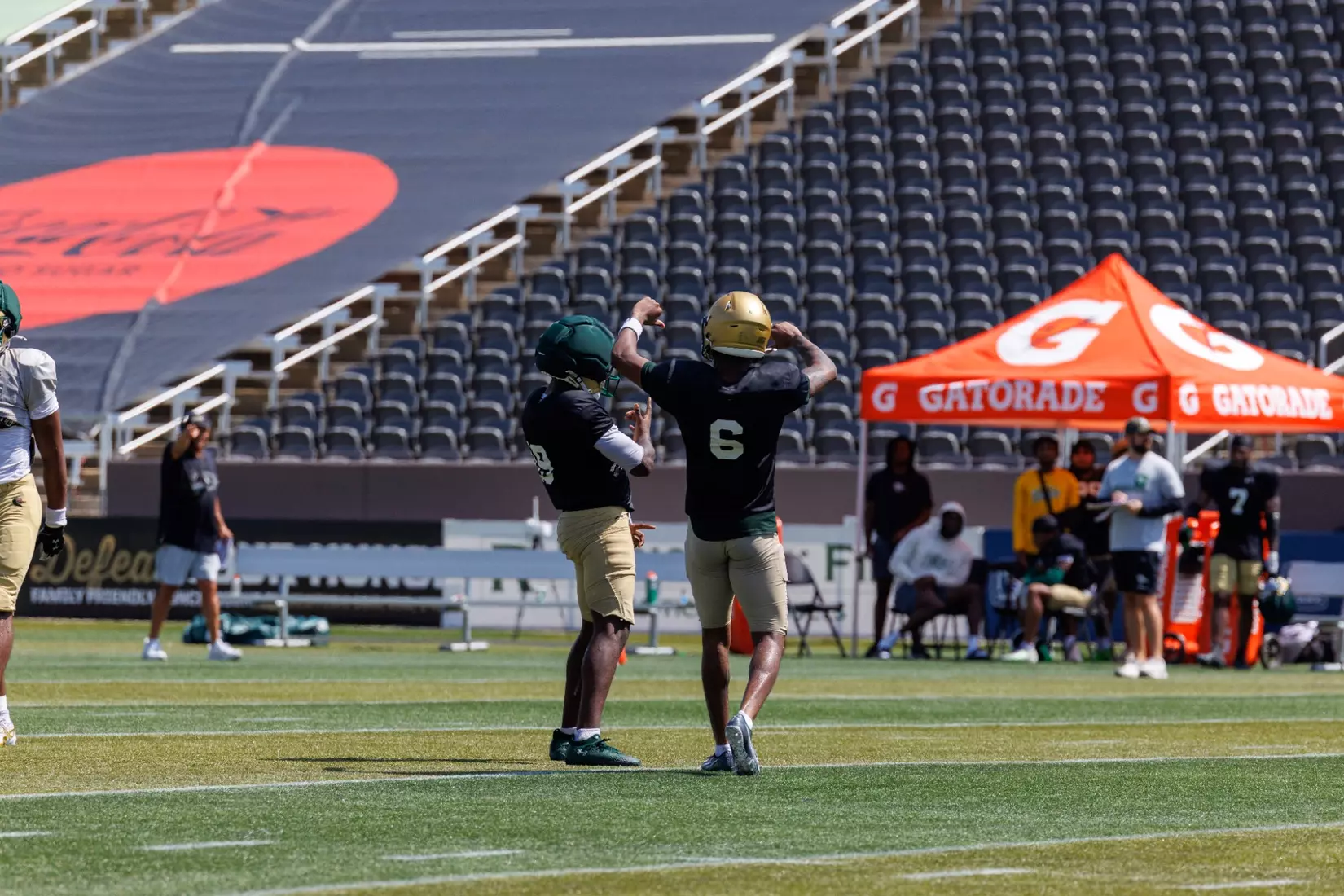 FB Fall Camp Scrimmage #1: Que Billingsley