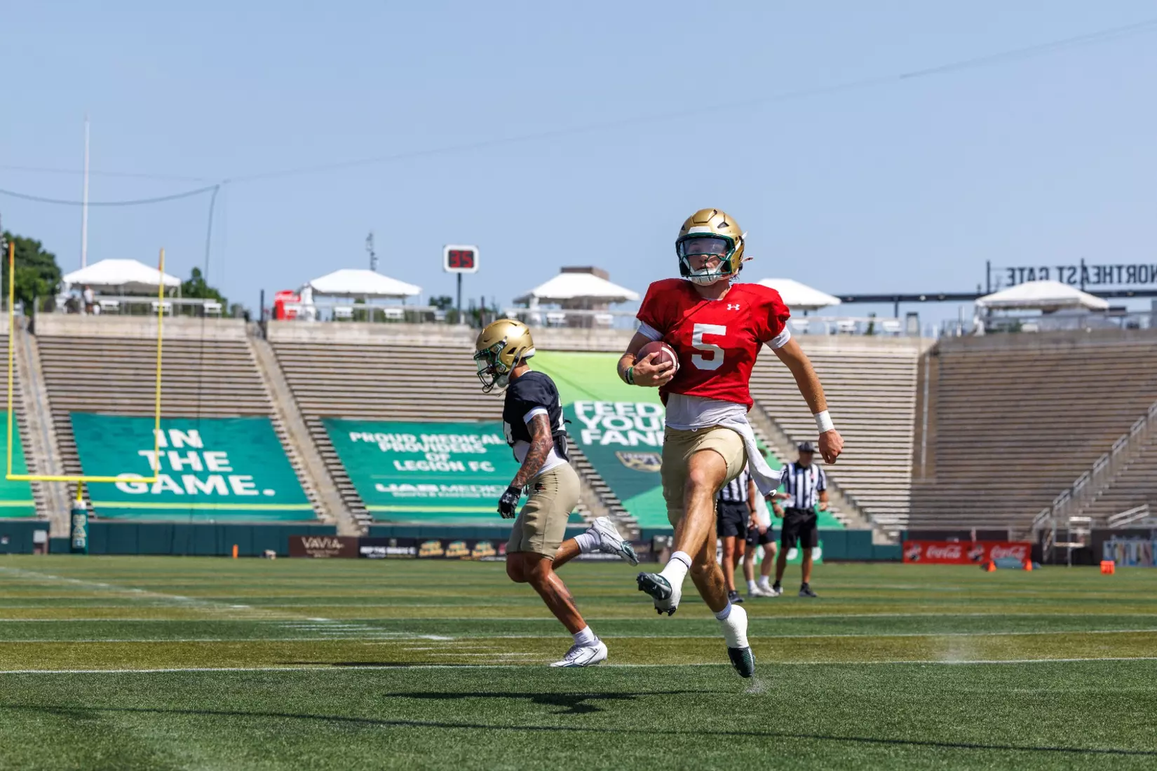 FB Fall Camp Scrimmage #1: Ryder Burton
