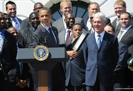 James Starks and the Green Bay Packers Visit the White House Image