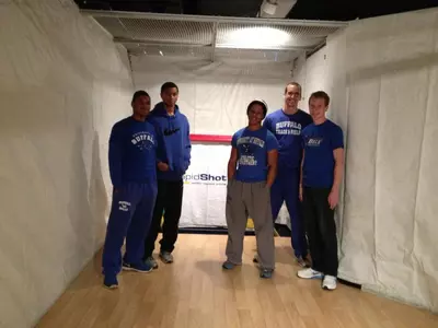 Men's Track & Field Members Volunteer at Buffalo Science Museum Image