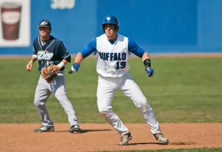 Bulls Split Doubleheader with Akron in Wild Series Opener Image