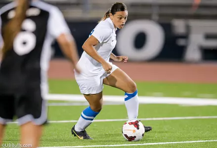 Women's Soccer Overpowers Toledo, 3-0; Still Unbeaten In Conference Action Image
