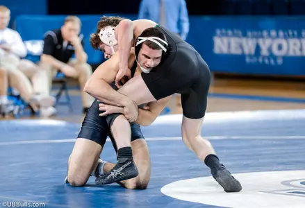 Blue Team Wins Annual Blue/White Wrestle-Off, 21-9 Image