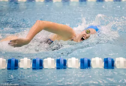 Women's Swimming and Diving Kicks Off MAC Season by Defeating the Defending Champs Image