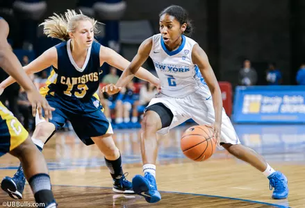 Four Double-Doubles Power UB to First Victory of 2014-15 at Saint Francis Image