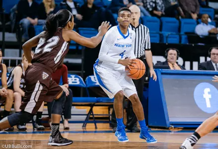 UB Women's Basketball Powers to Fourth Straight Win Defeating Manhattan 68-58 Image