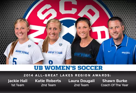 Hall, Roberts, Dougall and Burke Earn NSCAA All-Region Accolades Image