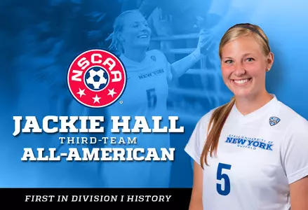 Hall Named 3rd Team All-American; First In Division I History Image