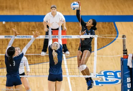 UB Volleyball Sweeps Past Western Illinois Image