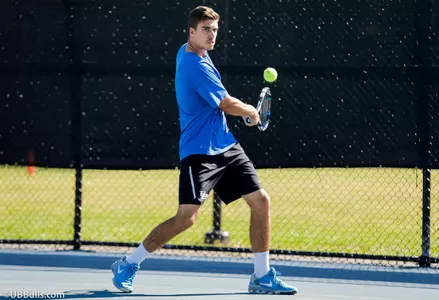 UB Men's Tennis Team Dominates Singles Play to Edge Army, 4-3 Image
