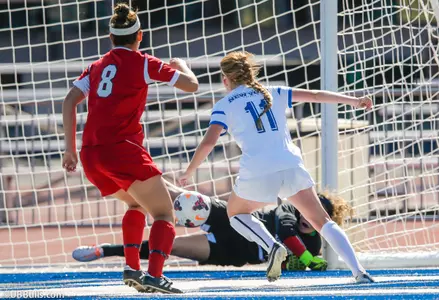 Women's Soccer Fights Through Windy Conditions; Dominates Northern Illinois, 4-1 Image
