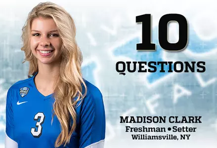 10 Questions: Volleyball Freshman Madison Clark Image