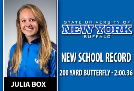 Julia Box Breaks 200 Yard Butterfly School Record at Bucknell Invite Image