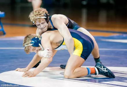 Peacock's Pin Not Enough For UB Wrestling; Binghamton Downs Bulls, 24-12 Image