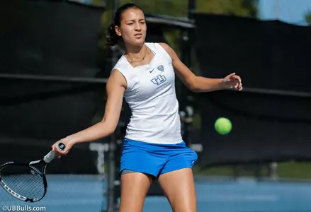 UB Women's Tennis Drops 5-2 Match to Toledo in MAC Opener Image