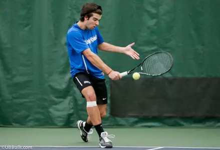UB Men's Tennis Falls to 33rd-Ranked Harvard, 6-1 Image