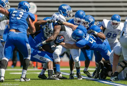 Bulls Close out Spring Drills with Blue White Scrimmage Image