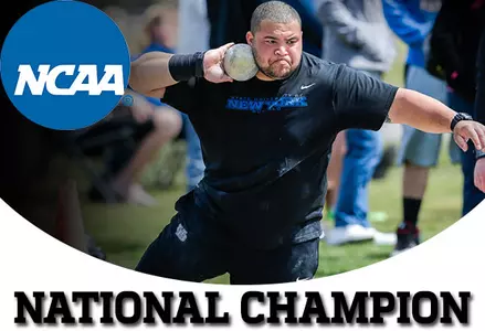 NATIONAL CHAMP! Jonathan Jones Wins Gold in the Shot Put at the NCAA Championships Image