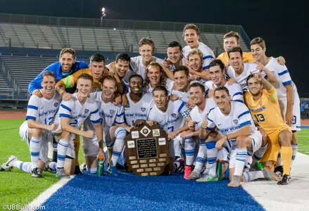 Men's Soccer Improves To 3-0; Claims Big 4 Shield From Canisius Image
