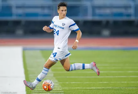Men's Soccer Pitches Shutout Against Cornell On Sunday, 2-0 Image