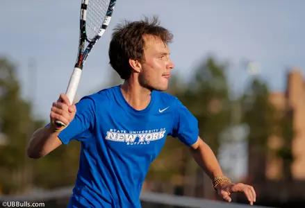 Men's Tennis Completes Weekend with 4-3 Win over Boston College Image