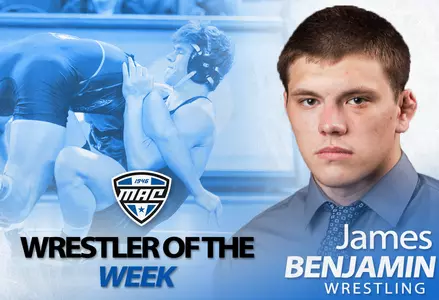 Benjamin Named MAC Wrestler of the Week Image