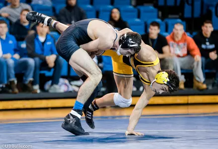 Wrestling Falls to #22 Central Michigan in Final Road Dual Image