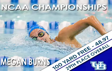 Megan Burns Places 29th in the 100 Freestyle at the NCAA Championships Image