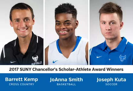 Three UB Athletes Named SUNY Chancellor's Scholar-Athlete Award Winners Image