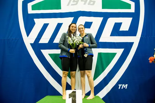 Megan Burns Claims 4th Straight 50 Freestyle Crown; Bulls in 2nd Place After Day Two Of MAC Championships